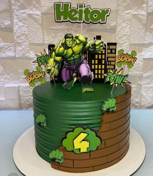 The Hulk Cake Topper Set